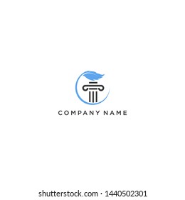 Creative Feather Concept Logo Design Template