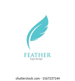 Creative Feather Concept Logo Design Template