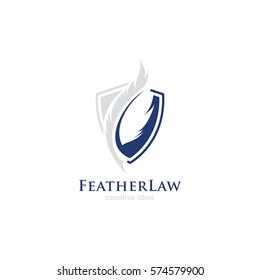 Plantilla de diseño de logotipos de conceptos de pluma creativa