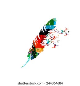 Creative feather design