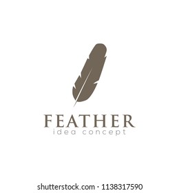 Creative Feather Logo Design Template