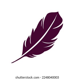 Hermoso arte vectorial de plumas marrones.