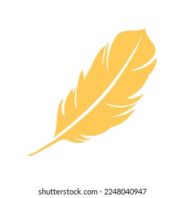 Creative feather vector art illustration