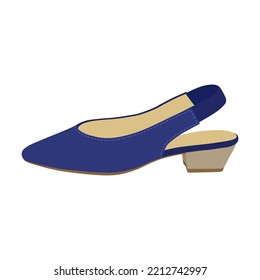 Creative female footwear flat picture for web design. Stylish seasonal summer sandals isolated vector illustration