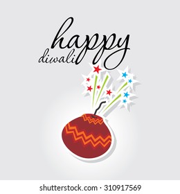 creative festival cracker vector illustration 