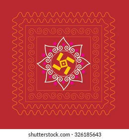 creative festival floral design vector illustration 
