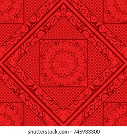 Creative Ffloral Ornament. Seamless Geometry Pattern. vector illustration.