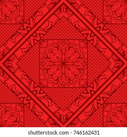 Creative Ffloral Ornament. Seamless Geometry Pattern. vector illustration.