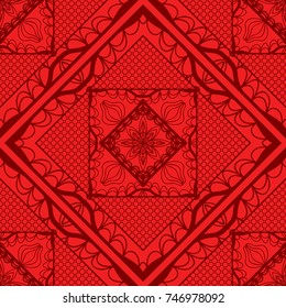 Creative Ffloral Ornament. Seamless Geometry Pattern. vector illustration.