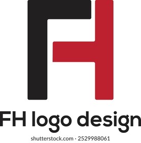 Creative FH logo design. Simple HF logo vectors royalty free. FH monogram design. Modern HF unique logo best icon. FH business logo template arts. Letters HF icon design