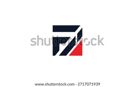 Creative FI Monogram Logo for Branding. Initial letter IF uppercase lettermark logo. FI logo, FI letter