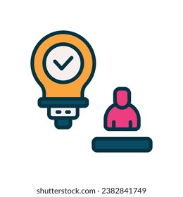 creative fille color icon. vector icon for your website, mobile, presentation, and logo design.