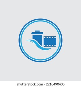 creative film strip Logo Template vector illustration design