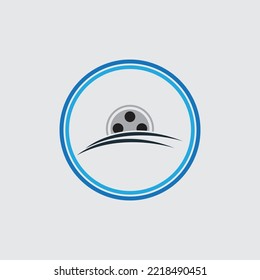 creative film strip Logo Template vector illustration design