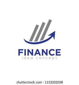 Creative Finance Concept Logo Design Template Stock Vector (Royalty ...