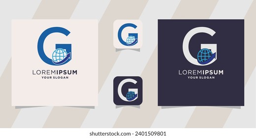Creative Finance G letter logo design template
