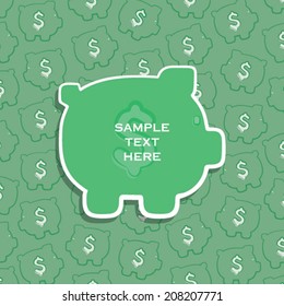 creative finance or saving money related banner or brochure cover design concept vector