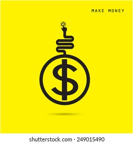 Creative financial and economic logo design template, business and industrial concept. Vector illustration
