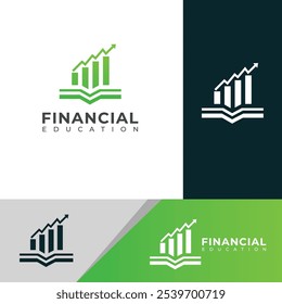Design de logotipo vetorial educacional criativo financeiro 