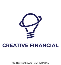 creative financial flat minimalist logo design