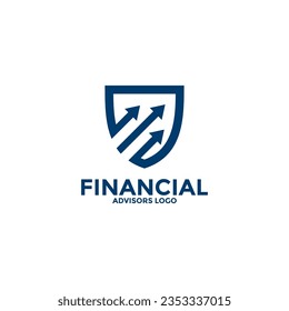 Logo-Vektor für Kreativwirtschaft und Investitionen, Design-Vorlage für moderne Finanzberater