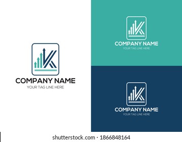Creative Financial K Lette... Design For a Company