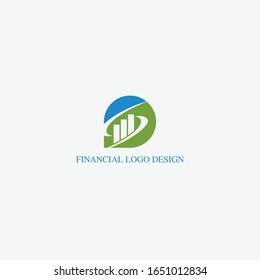 creative financial logo design and icon