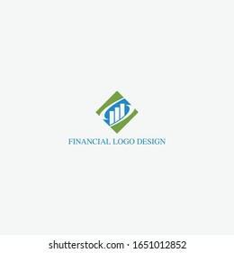 creative financial logo design and icon