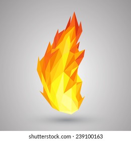 Creative fire background. Vector illustration.