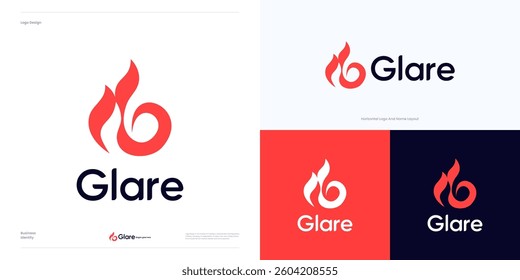 Creative fire flame with letter G logo icon design vector, symbol initial G integrated hot red blaze or spark fire concept sign, modern illustration template element for brand identity and business.
