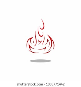 Creative Fire Flame logo designs, Iconic Fire logo template, Logo symbol icon stock illustration stock illustration