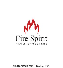 Creative Fire Flames design Icons Vector Silhouette template