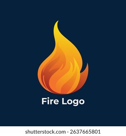 Creative Fire Symbol Logo, Campfire Emblem, Flame-Inspired Identity, vector template
