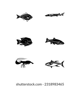 Creative Fish bundle vector illustration