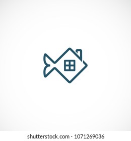 Creative fish home vector designs