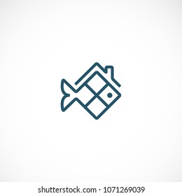 Creative fish home vector designs