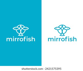 Design-Vorlage für kreatives Fischsymbol