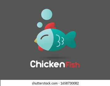 diseño del logotipo de pescado creativo, tienda de restaurantes Seafood el concepto de Logoype icono.
