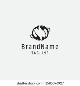 Creative Fish Logo Design template - vector