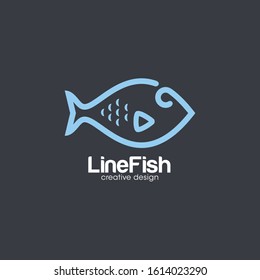 Creative Fish Logo and Icon Vector Template