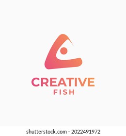 Creative Fish Logo, Salmon logo, fish design concept, fresh tuna design, seafood design