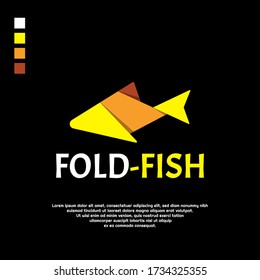 Creative fish logo template illustration  with color