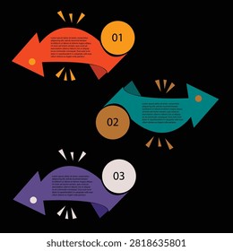 Creative Fish Process Infographic Template