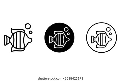 creative fish sea design, vector, isolated on transparent background