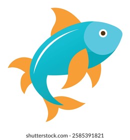 Creative Fish vector art illustration