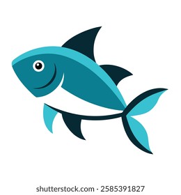 Creative Fish vector art illustration