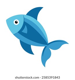 Creative Fish vector art illustration