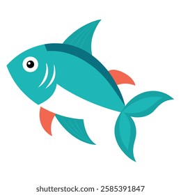 Creative Fish vector art illustration