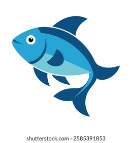 Creative Fish vector art illustration