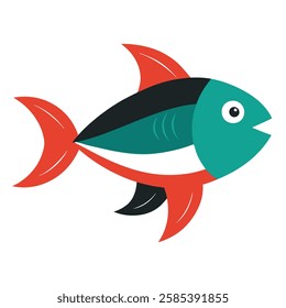 Creative Fish vector art illustration